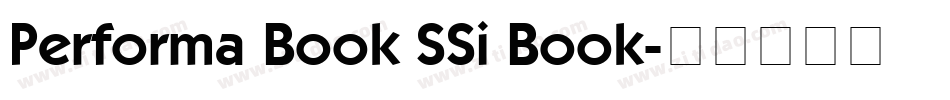 Performa Book SSi Book字体转换